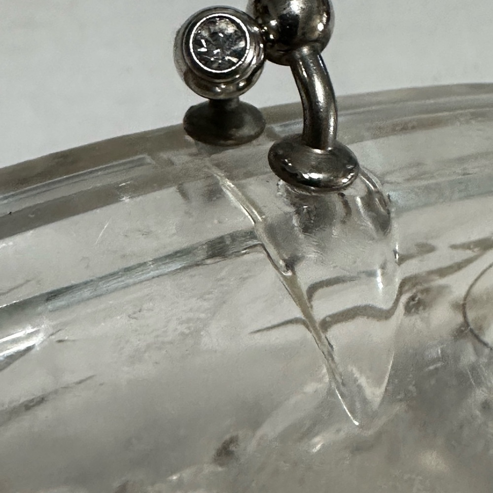 Elegant Clear Acrylic Clutch With Chain View 5